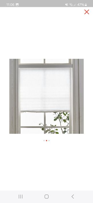 Новые жалюзи плисе белые