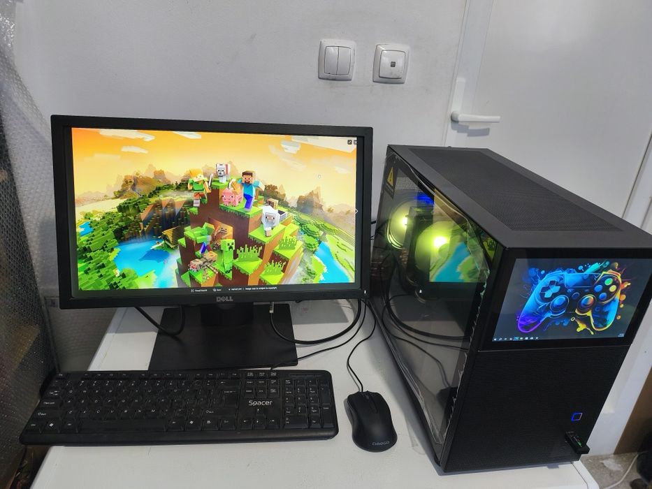 PC Gaming Complet i7 6700+16gb RAM ddr4 +  RX580 8 GB GDDR5 noua + hdd 1tb +ssd 250gb+Monitor 24 FullHD ideal GTA5 FiveM Fornite CS2 Roblox Minecraft
