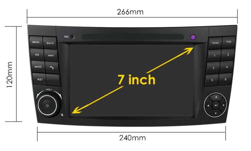 Мултимедия 7" Аndroid 13 4GB за MERCEDES E CLASS W211 CLS W219 CARPLAY