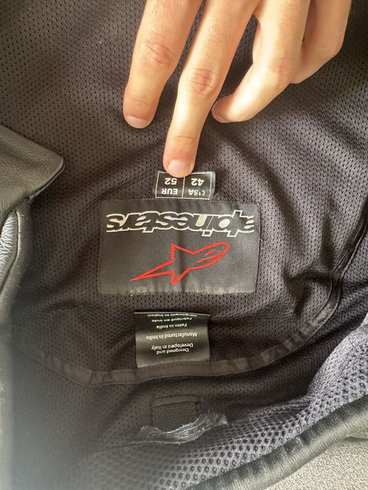 Geaca moto piele Alpinestars Faster v2