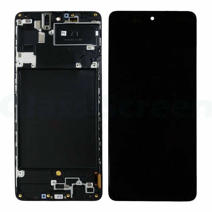 Нов Дисплей за Samsung A71 OLED с рамка / Голяма рамка