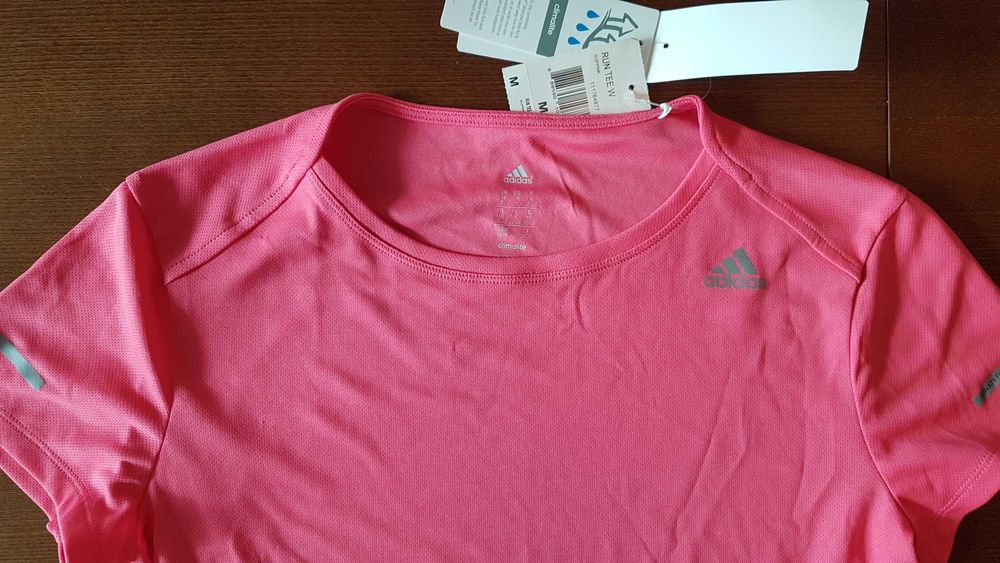 adidas Climalite Run дамска спортна тениска размер М за фитнес нова