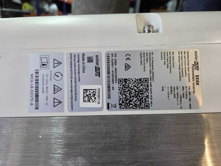 Invertor  - SolarEdge SE8K‑RW0TEBEN4 Trifazic - Agreat ANRE