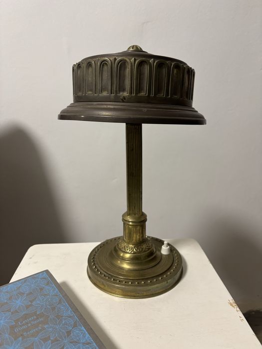 Veioza bronz Art Deco interbelica