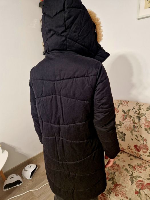 Geacā parka cu blanita naturala S