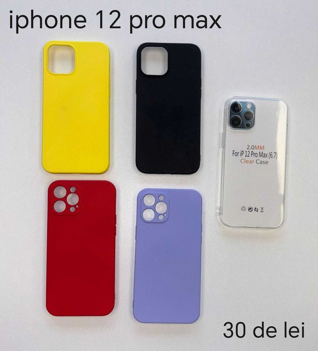 Folie, Husa, Incarcator,Cablu iPhone 12 Pro Max - Montaj gratuit folie