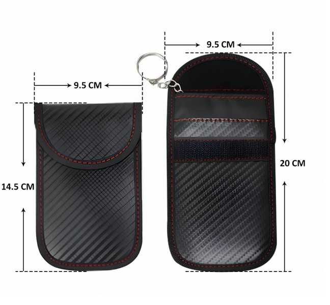 Калъфче за ключ, Система Keyless, блокиращ сигнали, GO RFID