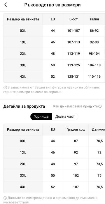 Дамски бански 4XL