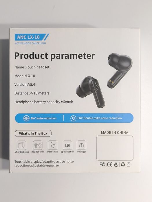 Беспроводные наушники с шумоподавлением "ANC LX-10", распродажа!
