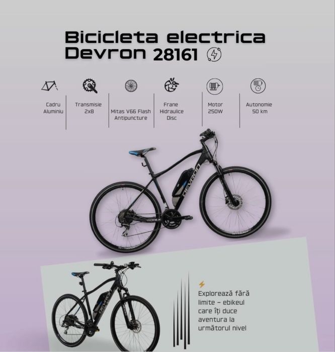 Bicicleta Electrica devron 28161