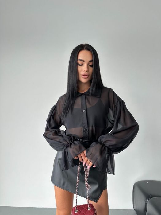 Блуза (черен, шоколад, млече)