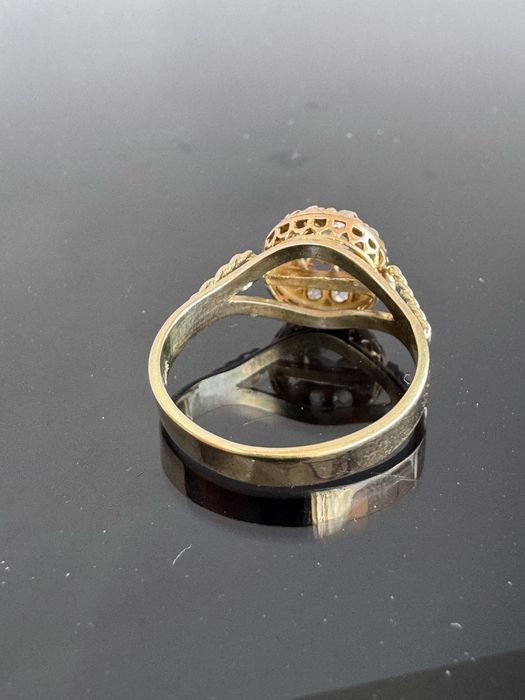 Inel din aur 14 k si diamante