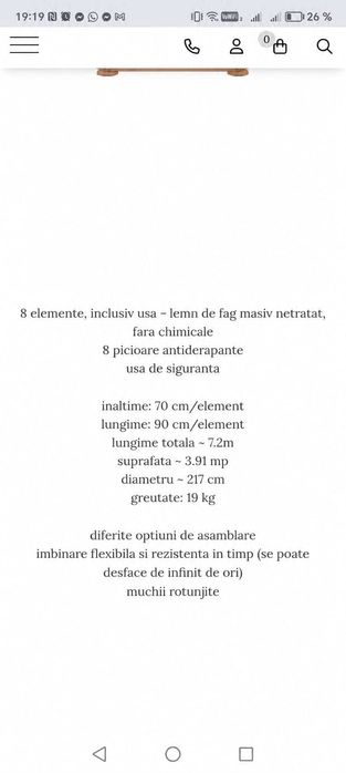 Tarc din lemn pentru copii