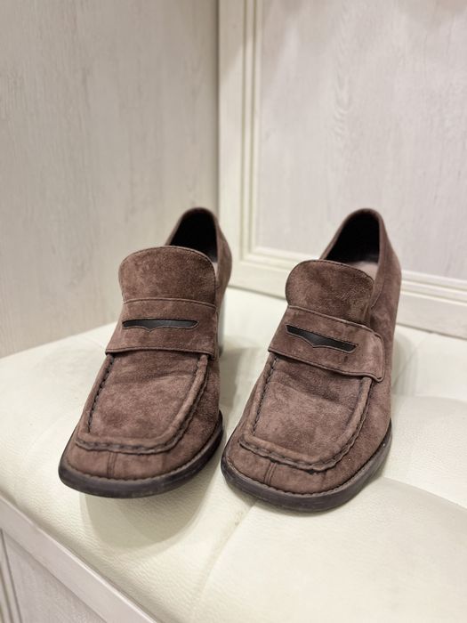 Лоферы, туфли, 37-37,5, натуральная замша, TJ Collection оригинал