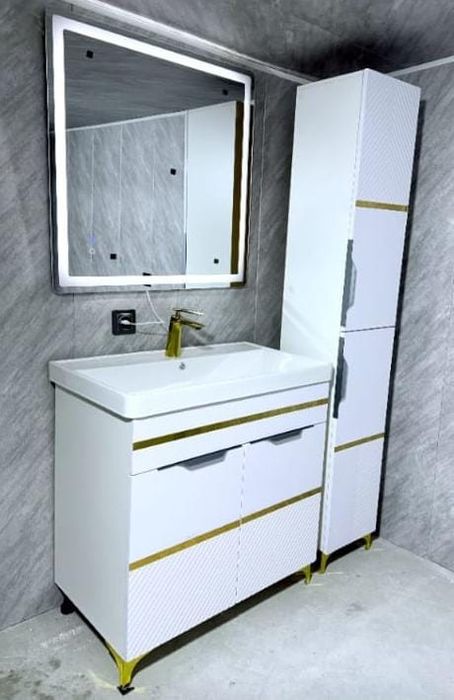 Тумба раковина зеркало