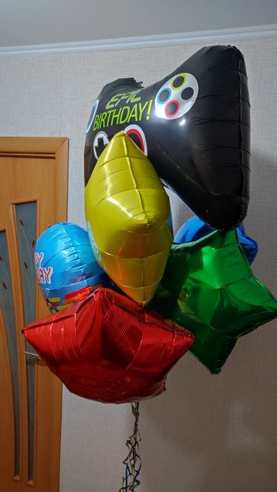 Шарики с гелием 7 штук