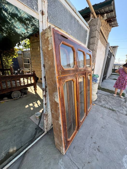 Derazalar 175x150 razmerda 4 ta deraza bot sotiladi arzon baxoda SROCH