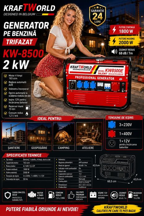 Generator nou pornit doar de proba