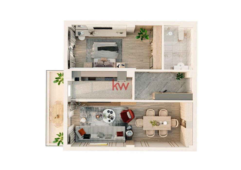 Apartament 2 camere 60 mp utili | Bloc nou | Parcare | 99.000€ | V