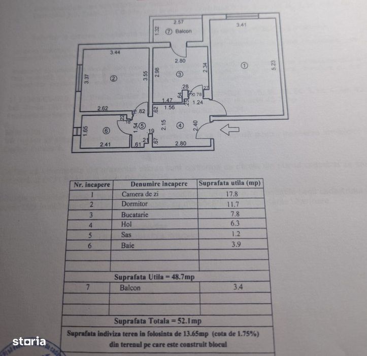 - Apartament 2 camere confort 1 decomandat, Zona Buzaului.