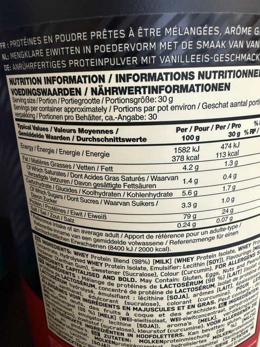 Vand Pudra Proteica 100%Whey Optimum Nutrition