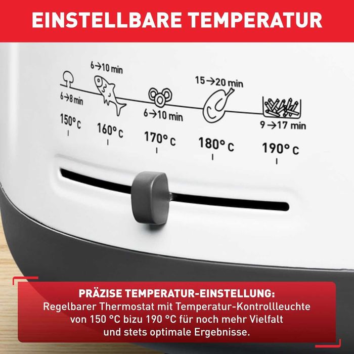 Фритюрник Tefal FF 1631 One Filtra, 1900W, 2.1 литра, Бял