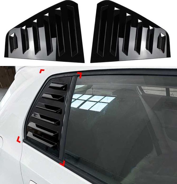 Капаци за огледала Батман, тунинг решетки за прозорци BMW GOLF Batman