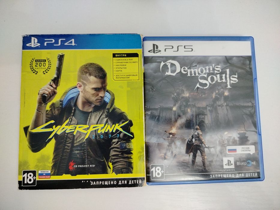 Игры на ps4/ps5. Cyberpunk 2077, Demons Souls