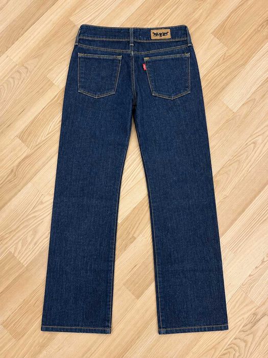 Blugi damă Levi’s 570 Straight Fit croială dreaptă denim albastru închis Mărimea S
