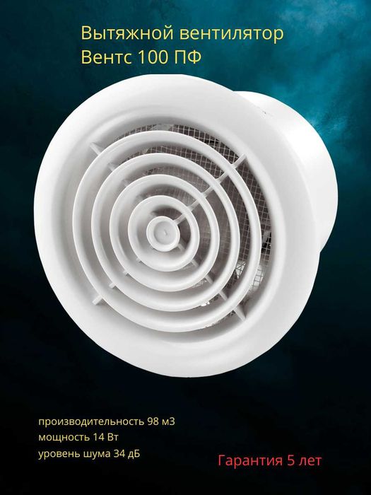 Вентилятор Вентс 100 ПФ
