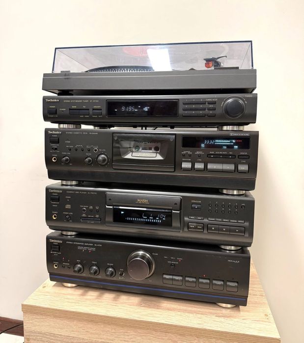Ретро аудио система  TECHNICS - усилвател, сд плеър, дек и тунер