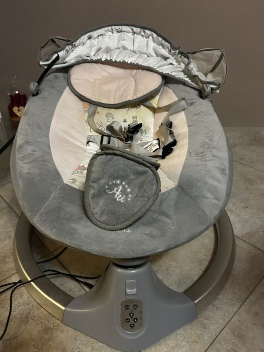 Електрическа люлка Мони  розова