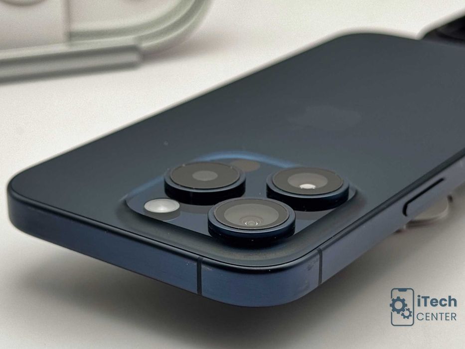 iPhone 15 Pro, 256GB, Blue, 100% батерия, КАТО НОВ, ГАРАНЦИЯ!