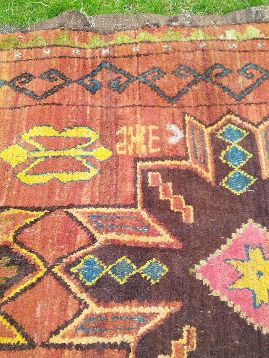 Старинный шерстяной ковёр