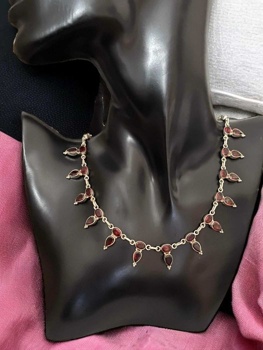 Colier Princess Style Argint cu Granate