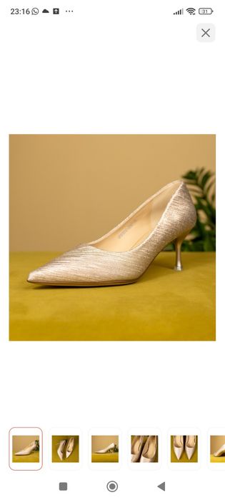 Туфли Tamido серебристый