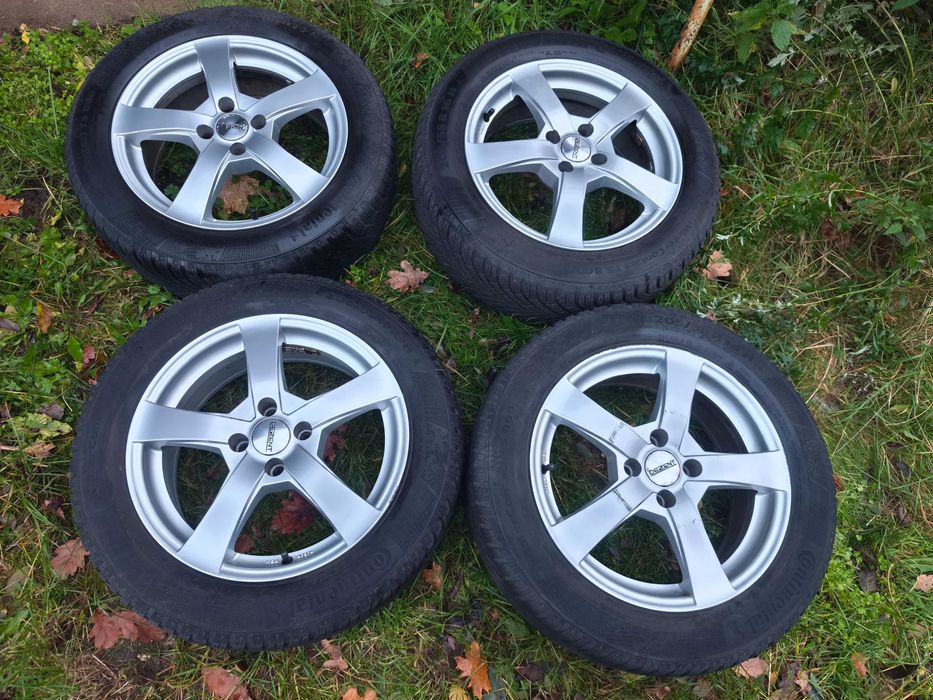 Roti aliaj Dezent / Dacia 4 x 10 / anvelope Continental 205/55/R16 M+S