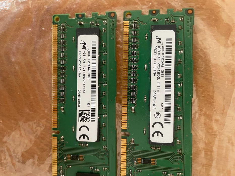 kit ram ddr3 2x2 GB 1333MHz (Zeppelin) si 2x4 GB 1600MHz (Micron)