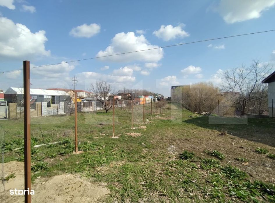 Teren intravilan, 1275 mp, 12,5 m deschidere, strada Potelu