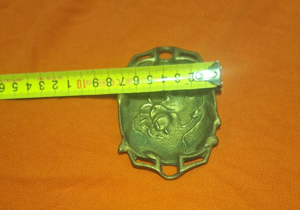 Scrumiera veche/ vide - pache Art Nouveau  din bronz (cca 1900-1920)