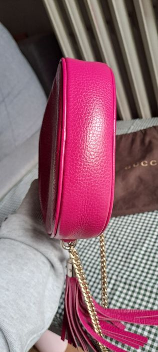 Geantă Gucci originală roz – Piele naturală, stare impecabilă