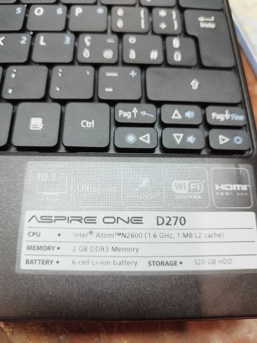 Minilaptop, notebook Acer display 10"
