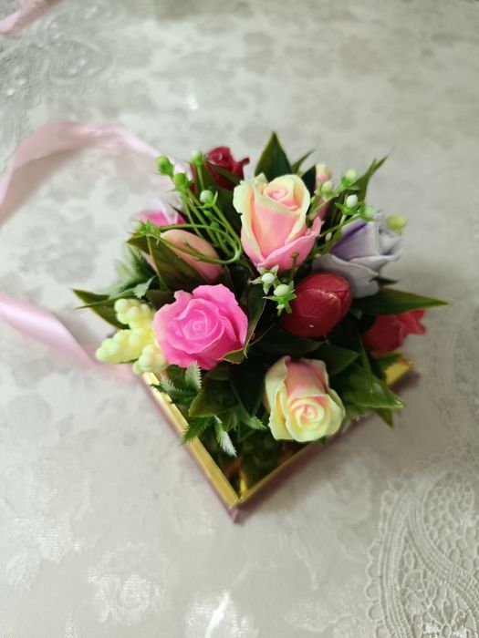 Букеты из мыло ручной работы