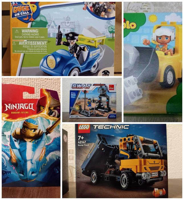 Lego 42147,Playmobil АТВ 9491 и 10930.Нови конструктори SWAT 0542,0417