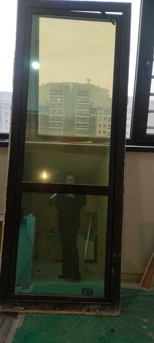 Дверь межкомнатная МДФ 80 см и дверь алюминий 73 см