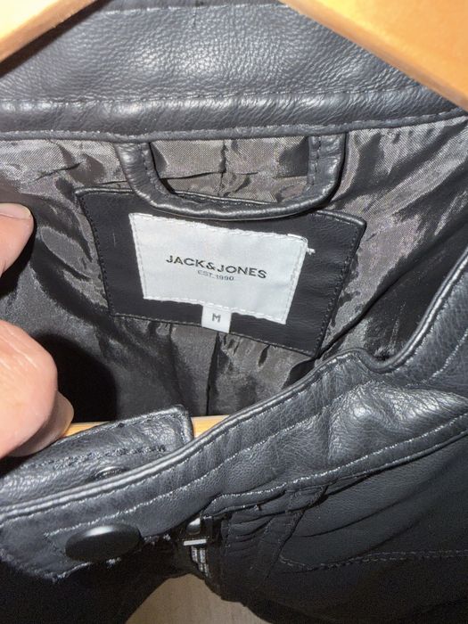 Мъжко кожено яке Jack and Jones, размер М