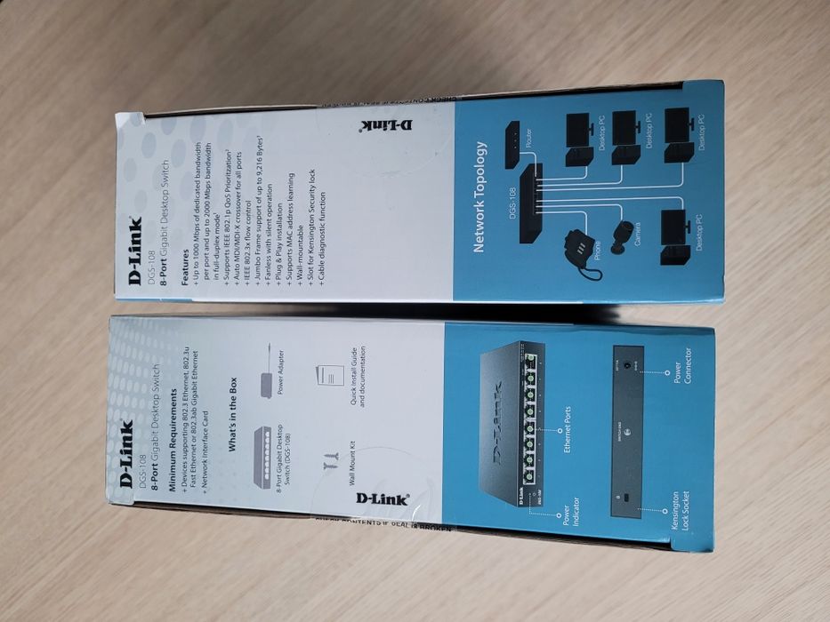 Vand switch Dlink dgs 108 gigabit nou