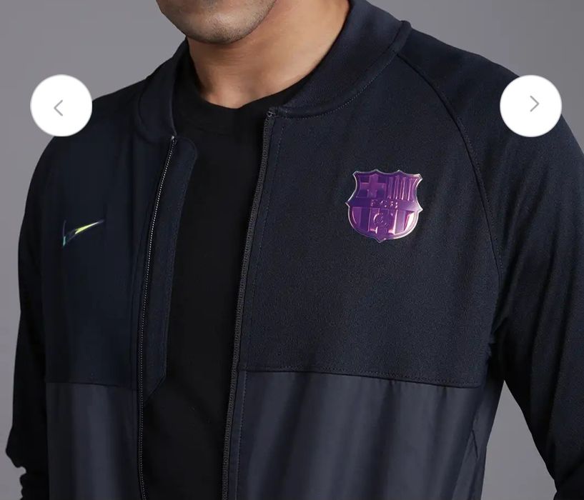 Мъжки тъмносин суитчър/ горнище, Nike Barcelоna, M размер, Нов