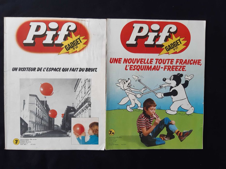 Колекция Стари Френски Списания Pif Gadjet 18 Броя