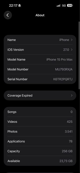 iPhone 15 Pro Max 256GB Natural Titanium 9.5/10